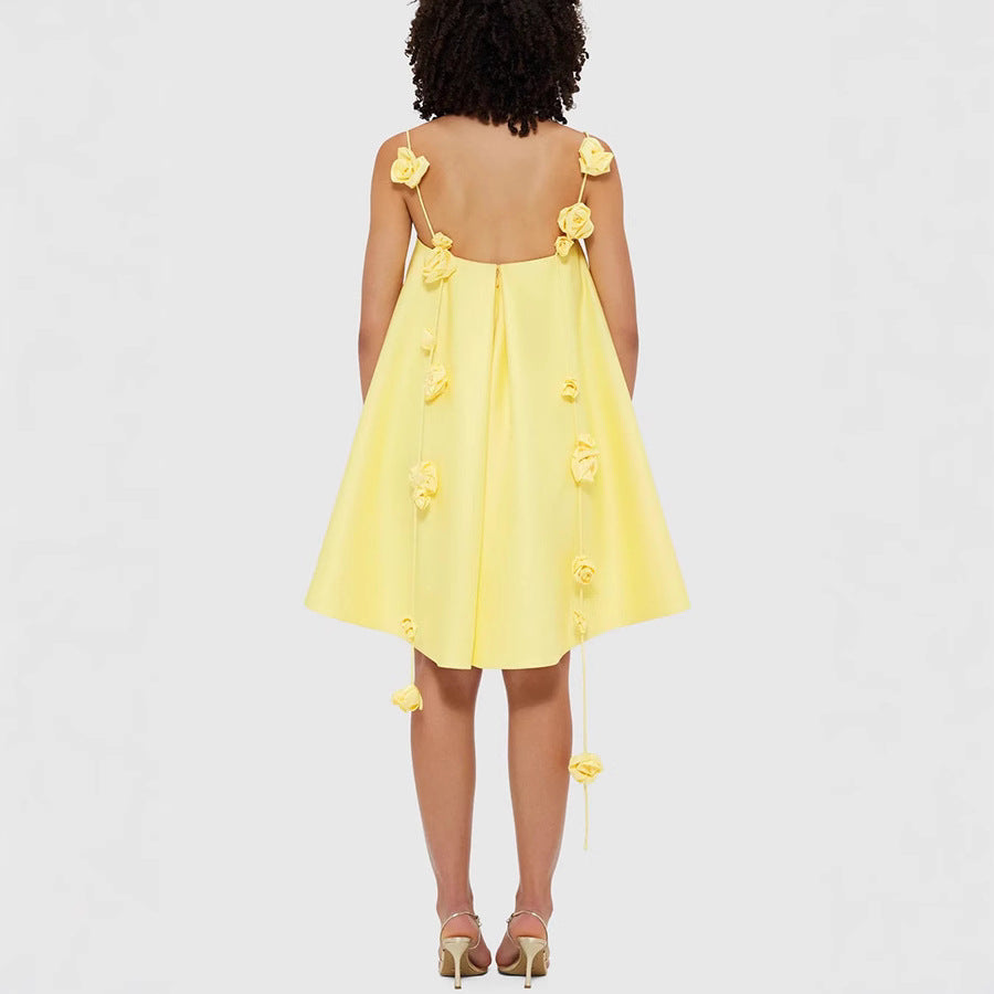 Novo vestido camisola de cetim para primavera/verão